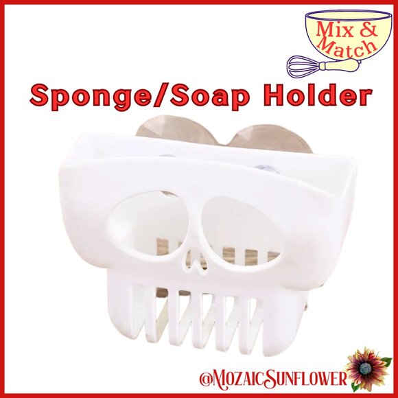 NEW Brain Drain Skull Holder for Kitchen OR Bathroom SOLD OUT A MAJOR RETAILERS - Picture 1 of 6